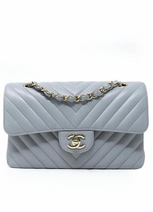 Chanel chevron classic flap сумка крос боді1 фото