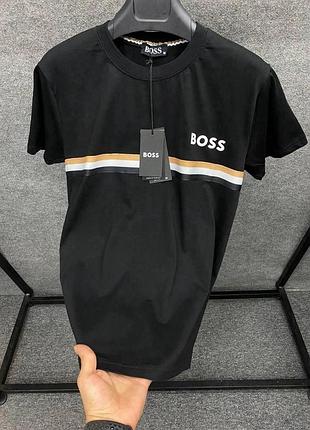 Летняя мужская футболка с коротким рукавом hugo boss