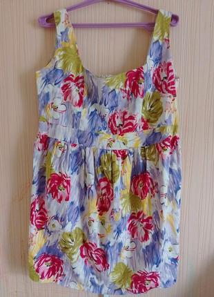 Котонова сукня сарафан батал