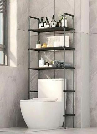Стеллаж над унитазом черный
