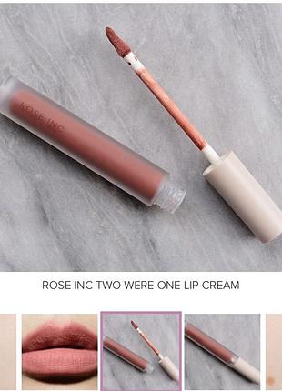 Помада rose inc lip cream longwearing matte liquid lipstick with squalane3 фото