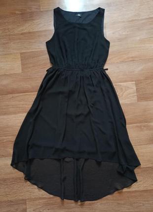 Розкішна шифонова чорна сукня f&f.