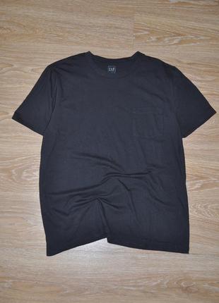 Графитовая трикотажная футболка gap