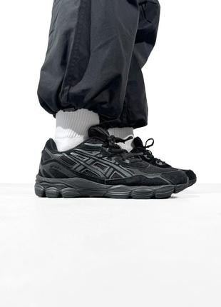 Asics gel-nyc triple black 411 фото