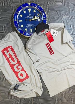 Летняя мужская футболка hugo boss