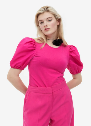 Рожева футболка топ h&m s/m