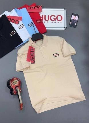 Літня чоловіча футболка поло hugo boss
