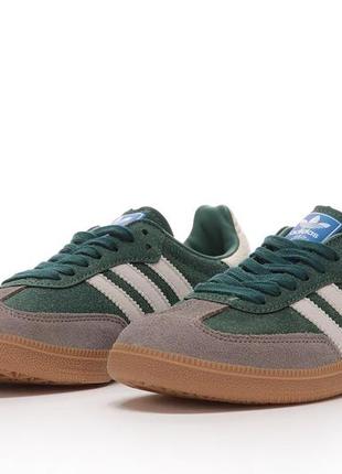 Женские кроссовки adidas samba og green grey 36-37-38-39-40-41