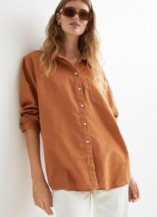 Сорочка льняна від h&m