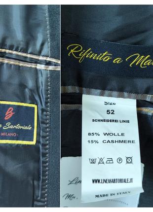 Linea sartoriale milano шерстяное мужское пальто люкс