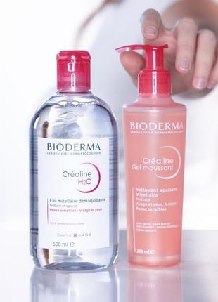 Гель мус для вмивання crealine gel moussant bioderma 200ml