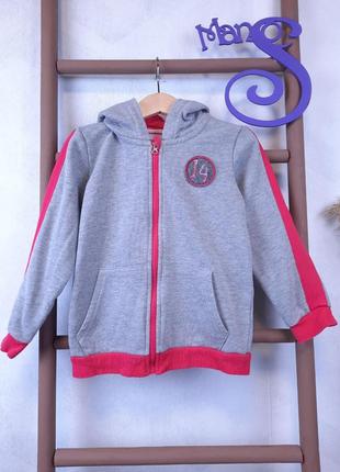 Худи для девочки poco plano серое размер 110/116 (5-6 лет)