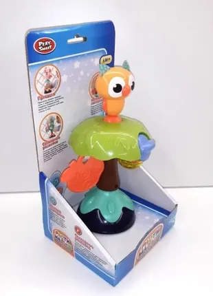 Погремушка 22см развивающая на присоске в коробке сова play smart 7844