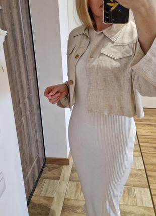 Пиджак лён5 фото