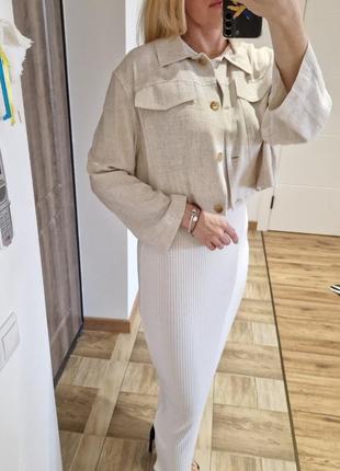 Пиджак лён7 фото