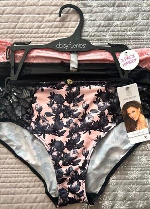 Набор трусов хипстеров  daisy fuentes xl