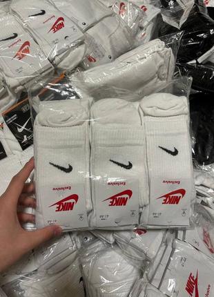 Трендовые белые и черные носки nike. высокие унисекс 😍🔥7 фото
