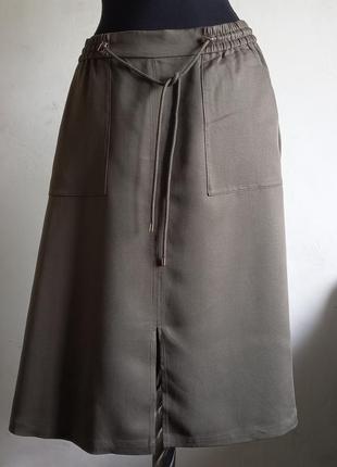 Юбка прямая хаки