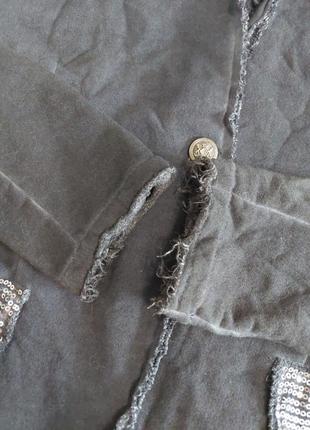 Піджак жакет з імітацією потертостей4 фото