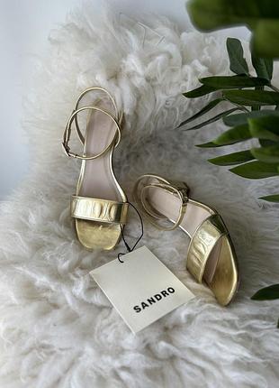 Шкіряні босоніжки sandro paris