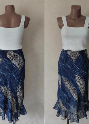 Стильная вискозная юбка-миди