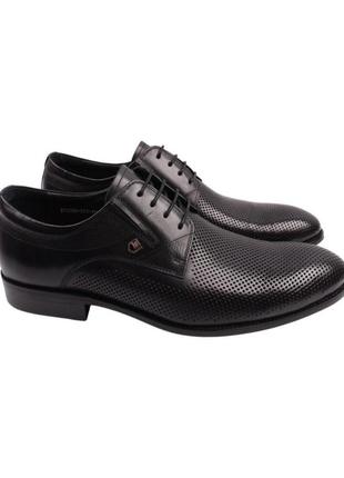 Туфлі чоловічі cosottinni чорні натуральна шкіра, 43