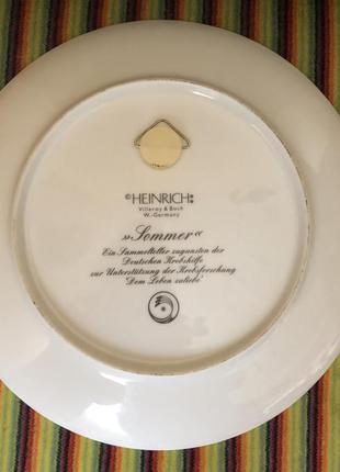 Тарілка для інтер’єру heinrich villeroy&boch w-germany літо4 фото