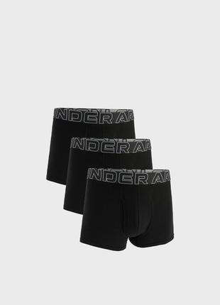 Чоловічі чорні боксери (3 шт) m ua perf perf cotton 3in