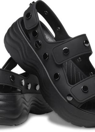 Crocs босоножки сандалии крокс на платформе skyline studded sandal