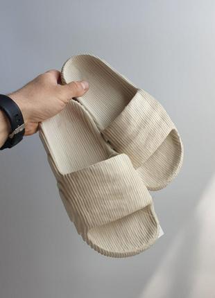 Шльопанці тапки adidas slides adilette 22 beige