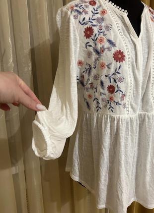 Блуза в стиле вышиванки вискоза