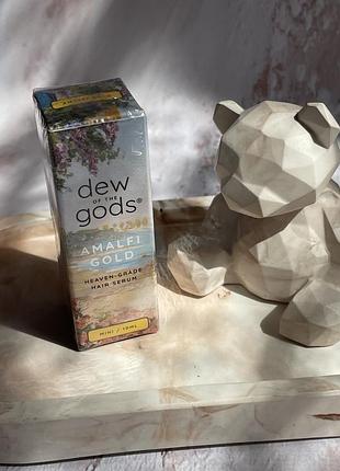 Розгладжуюча відновлююча сироватка масло для волосся dew of the gods amalfi gold hair serum 10ml.