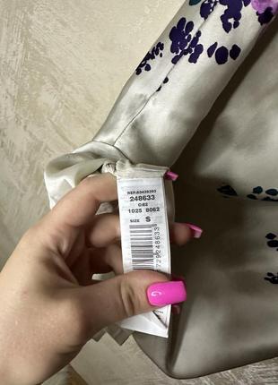 100% шовк сукня на одне плече з квітковим принтом  від mng suit4 фото