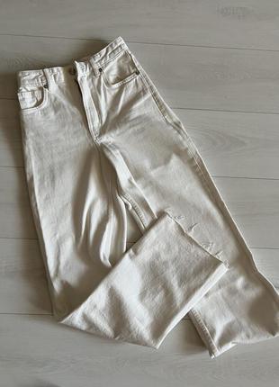 Білі джинси мом zara