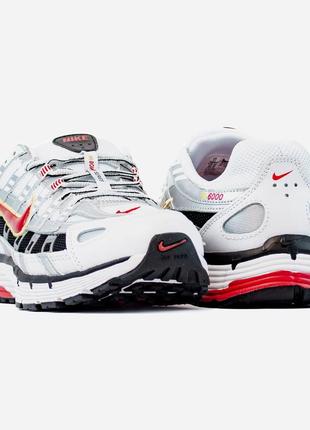 Nike p-6000 platinum varsity red 6