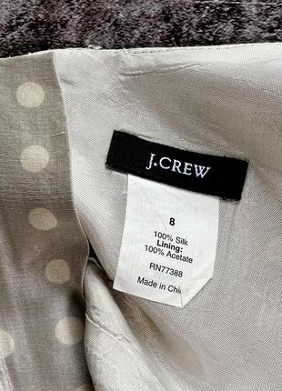 Шовкова сукня в горох з квіткою 🪭 j crew 🪭 розмір 8 s/m8 фото