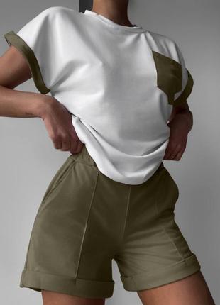 Костюм женский (футболка + шорты) 🔥🔥