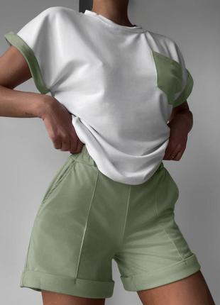 Костюм женский (футболка + шорты) 🔥🔥