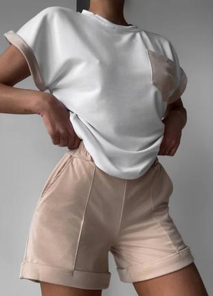 Костюм женский (футболка + шорты) 🔥🔥