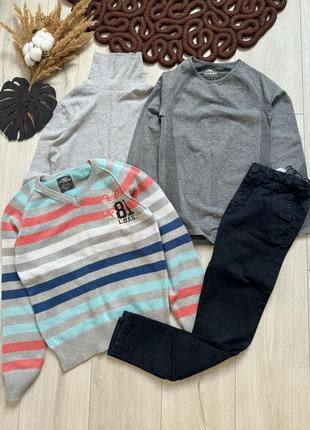 Лот, комплект речей на хлопчика 9-11 років, гольф, пуловер, брюки