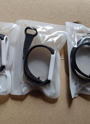 Ремешок mi band 5 черный с белым