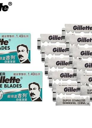 Леза для гоління gillette blue blades 5 шт. т-подібні
