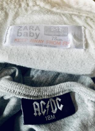 Шорты ромпер полукомбинезон летний (унисекс) белый zara baby (испания)5 фото