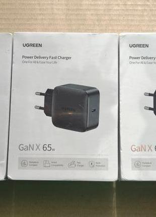 Зарядное ugreen 65w gan cd217 type-c black