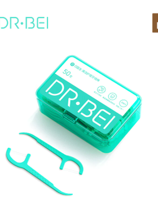 Зубная нить с зубочисткой dr. bei 50 шт. в упаковке
