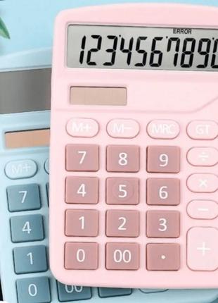 Калькулятор розовий dexin dx-837b calculator4 фото