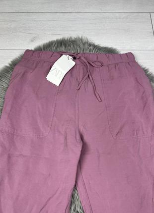 Zara легкі тоненькі штани на літо розмір l6 фото