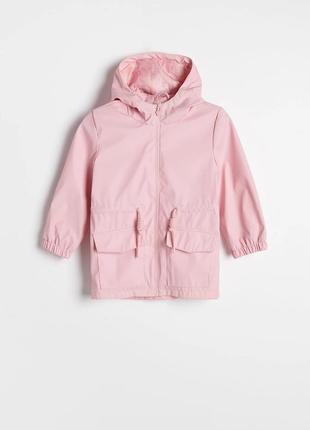Світло-рожева демісезонна куртка reserved(дощовик)3 фото
