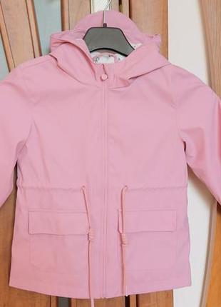Світло-рожева демісезонна куртка reserved(дощовик)5 фото