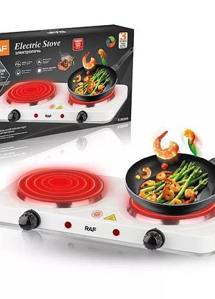 Електрична плита raf-8020a 2000 вт дискова